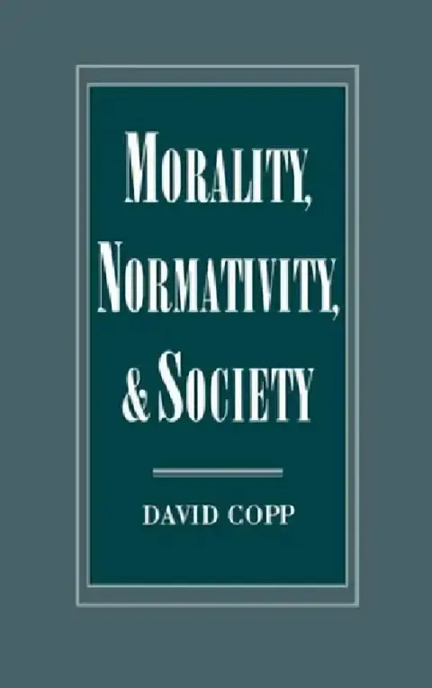 Cover of Morality, Normativity, and Society