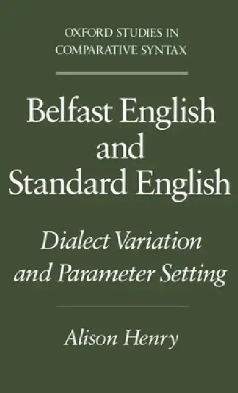 Cover of Belfast English and Standard English