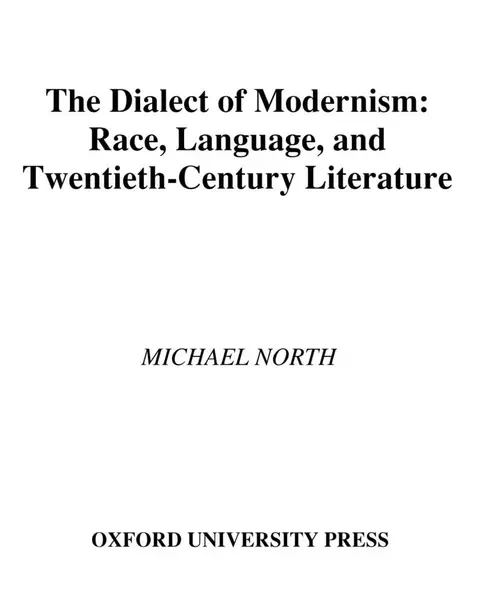 Cover of The Dialect of Modernism
