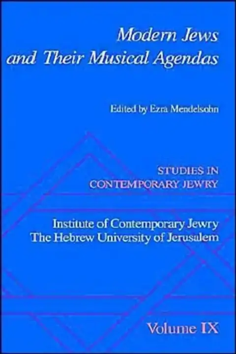 Cover of Modern Jews and Their Musical Agendas