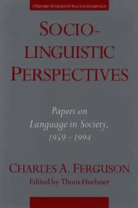 Cover of Sociolinguistic Perspectives