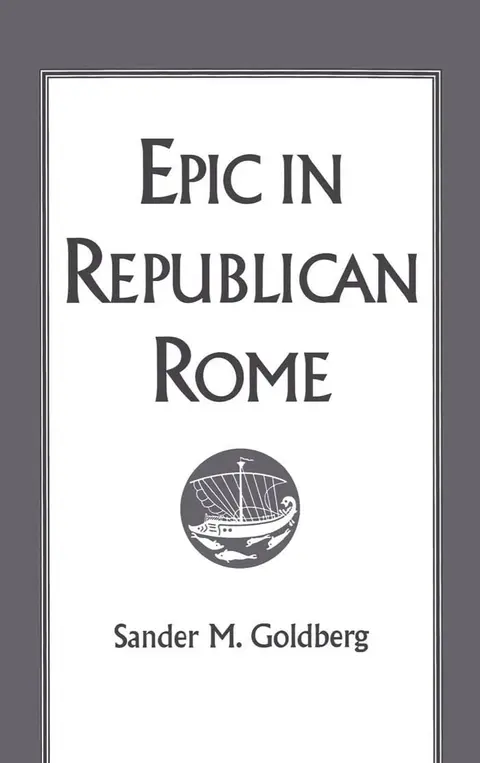 Cover of Epic in Republican Rome