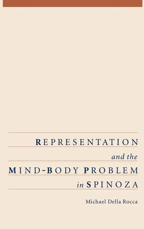 Cover of Representation and the Mind-Body Problem in Spinoza
