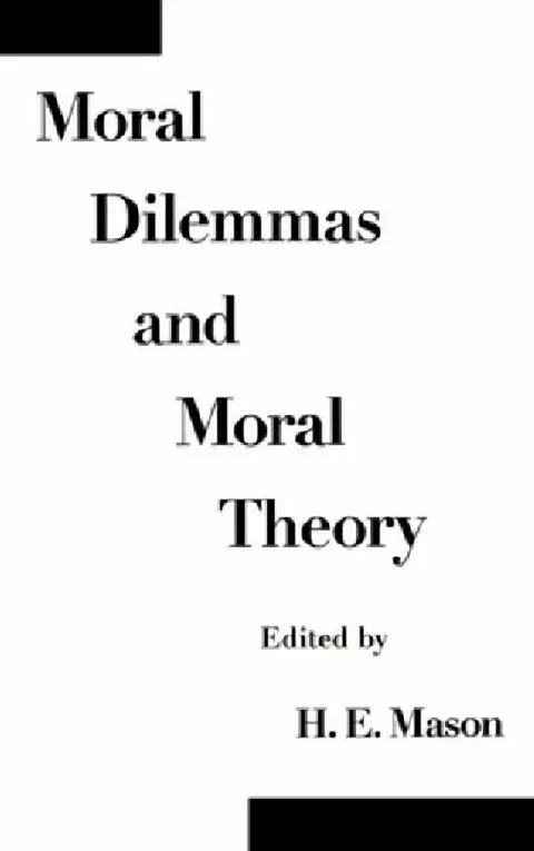 Cover of Moral Dilemmas and Moral Theory