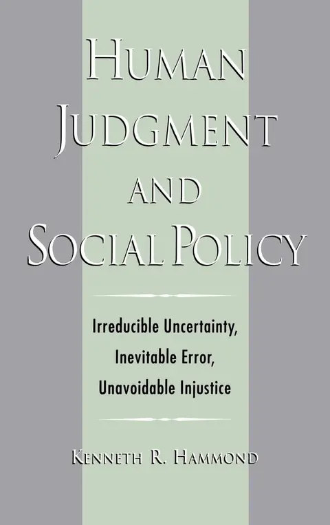 Cover of Human Judgment and Social Policy