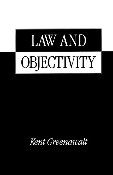 Cover of Law and Objectivity
