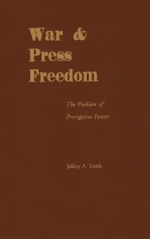 Cover of War & Press Freedom