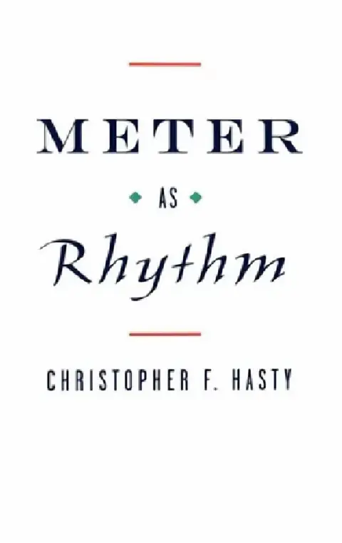 Cover of Meter as Rhythm