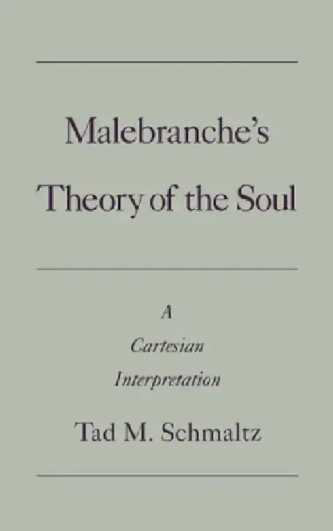 Cover of Malebranche's Theory of the Soul