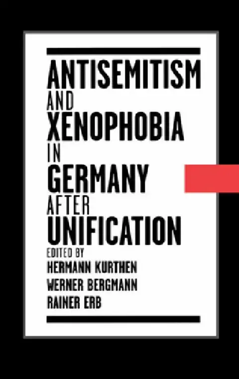 Cover of Antisemitism and Xenophobia in Germany After Unification