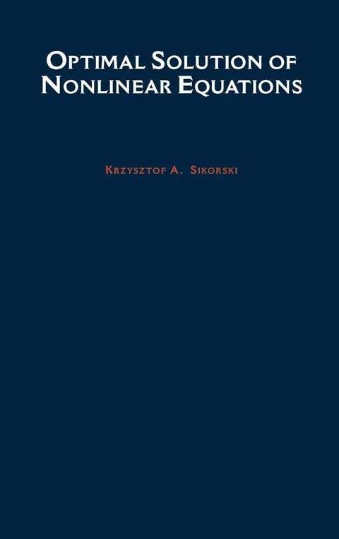 Cover of Optimal Solution of Nonlinear Equations