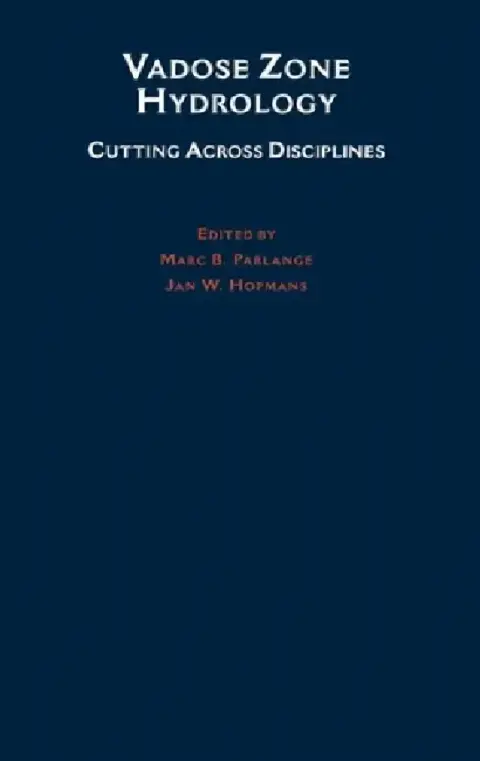 Cover of Vadose Zone Hydrology