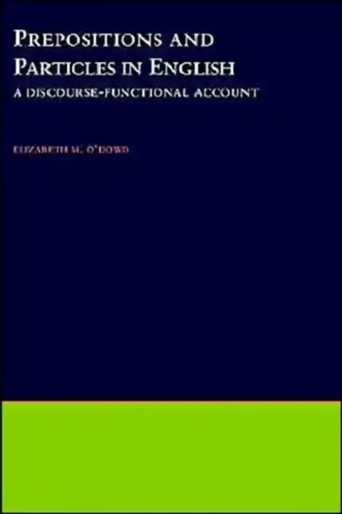 Cover of Prepositions & Particles in English