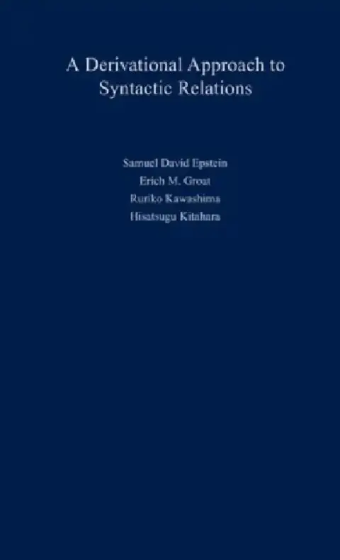 Cover of Derivational Approach to Syntactic Relations