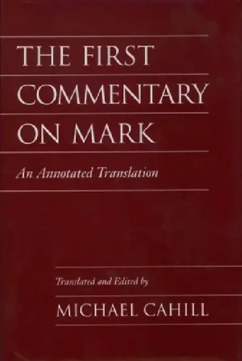 Cover of The First Commentary on Mark