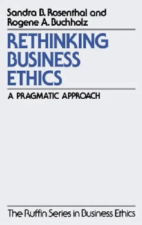 Cover of Rethinking Business Ethics