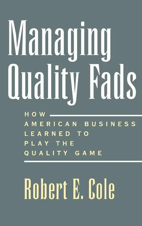 Cover of Managing Quality Fads