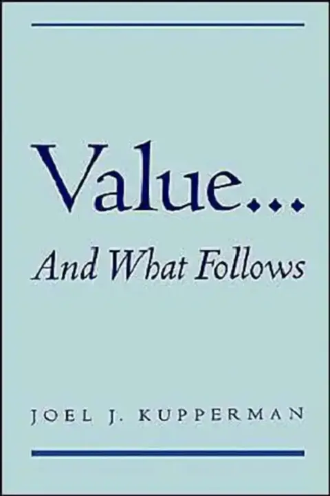 Cover of Value... and What Follows