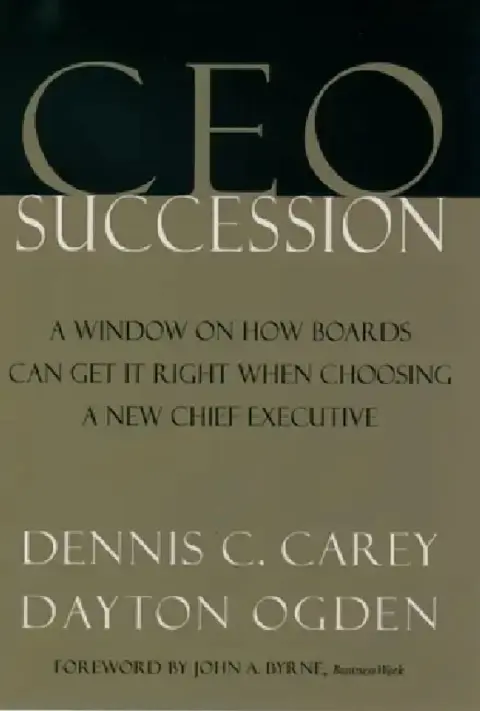 Cover of CEO Succession