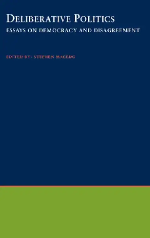 Cover of Deliberative Politics