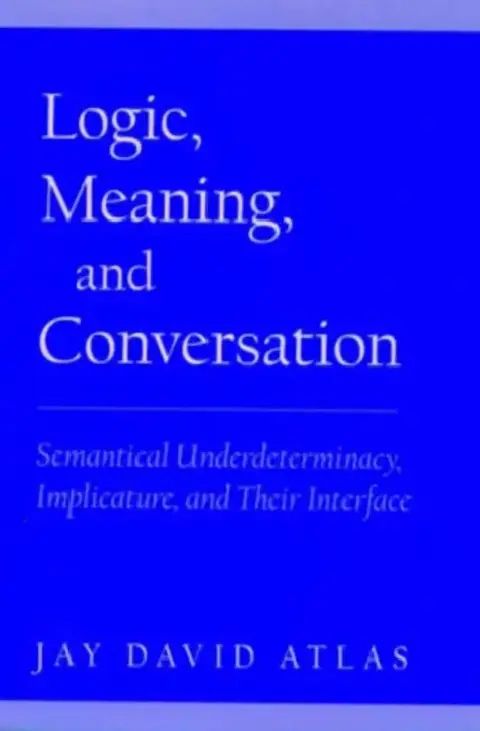 Cover of Logic, Meaning, and Conversation