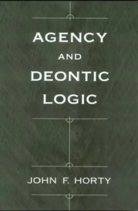 Cover of Agency and Deontic Logic