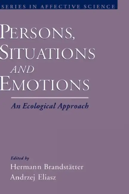 Cover of Persons, Situations, and Emotions
