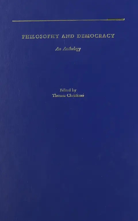 Cover of Philosophy and Democracy