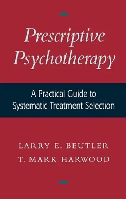 Cover of Prescriptive Psychotherapy