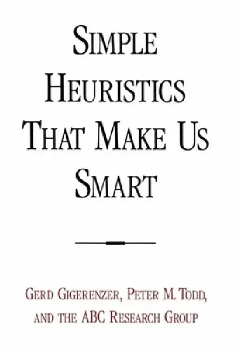 Cover of Simple Heuristics That Make Us Smart