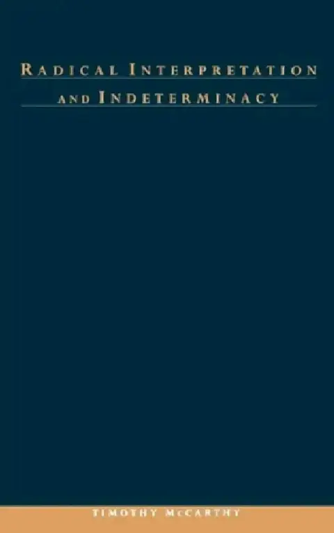Cover of Radical Interpretation and Indeterminacy