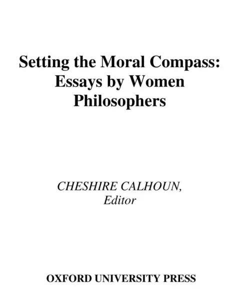 Cover of Setting the Moral Compass