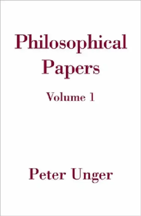 Cover of Philosophical Papers