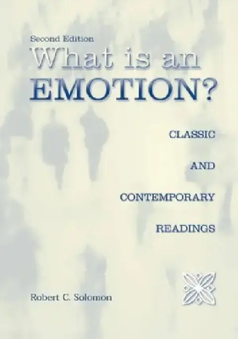 Cover of What Is an Emotion?