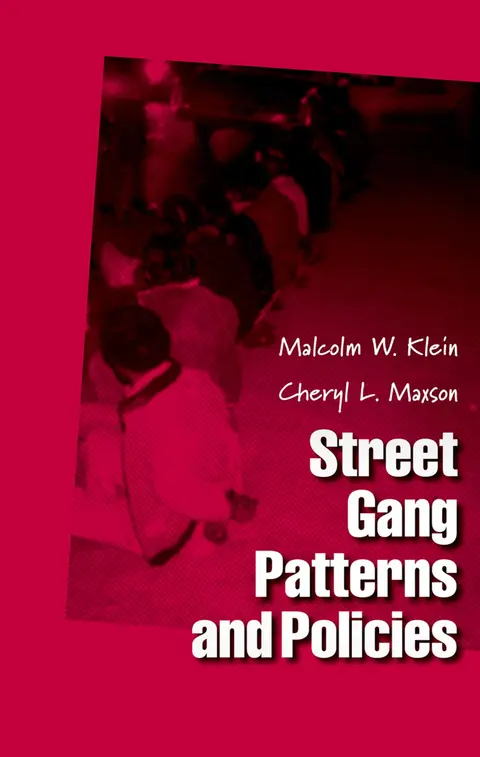 Cover of Street Gang Patterns and Policies