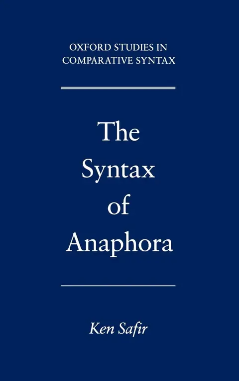 Cover of The Syntax of Anaphora