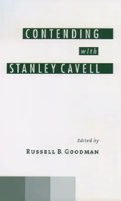 Cover of Contending with Stanley Cavell