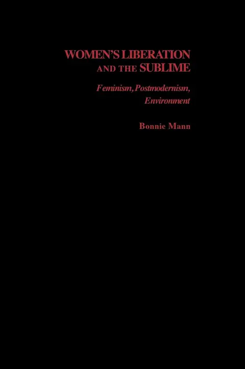Cover of Women's Liberation and the Sublime