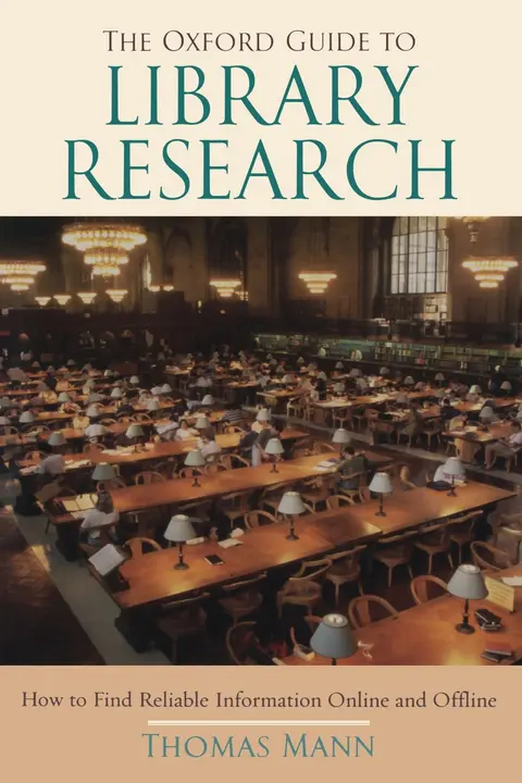 Cover of The Oxford Guide to Library Research