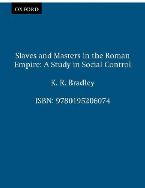 Cover of Slaves and Masters in the Roman Empire