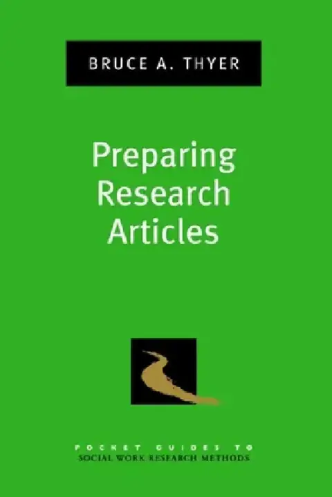 Cover of Preparing Research Articles