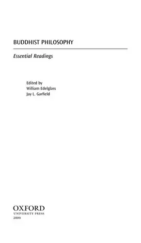 Cover of Buddhist Philosophy