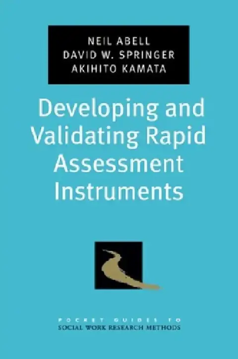 Cover of Developing and Validating Rapid Assessment Instruments