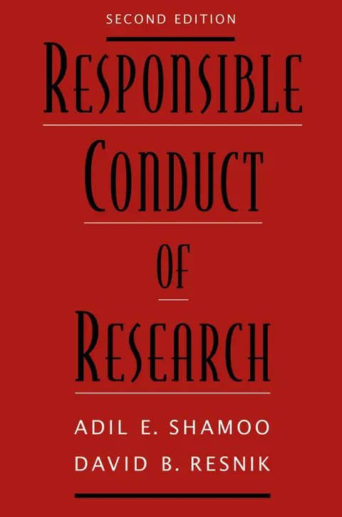 Cover of Responsible Conduct of Research