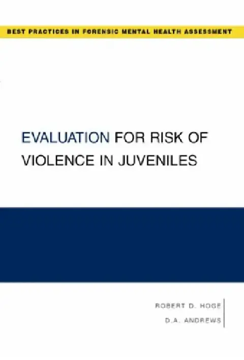 Cover of Evaluation for Risk of Violence in Juveniles
