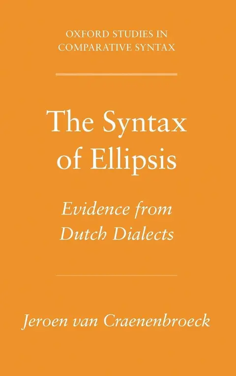 Cover of The Syntax of Ellipsis
