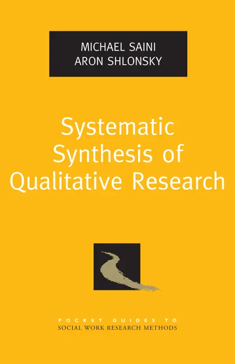 Cover of Systematic Synthesis of Qualitative Research