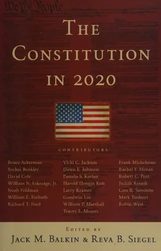 Cover of The Constitution in 2020