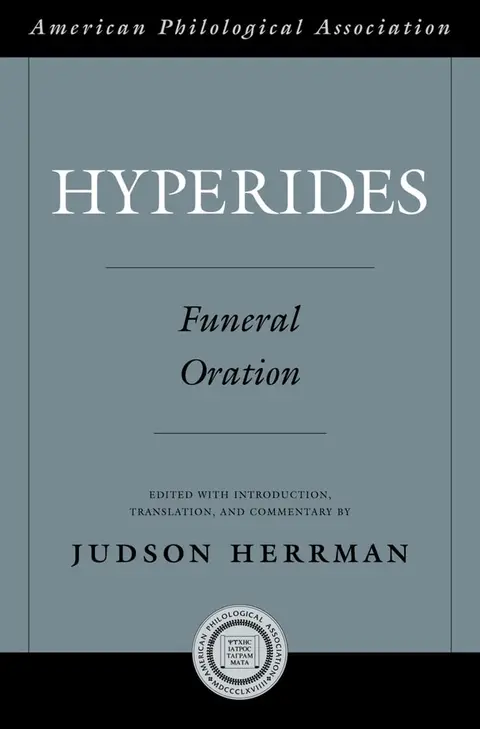 Cover of Hyperides Funeral Oration