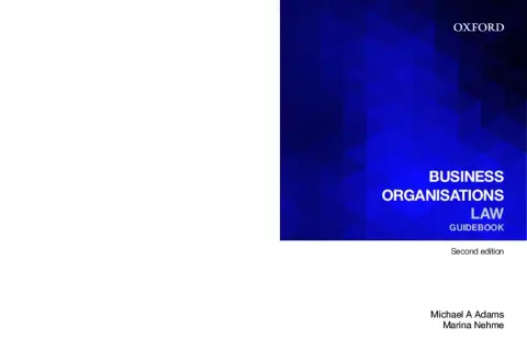 Cover of Business Organisations Law Guidebook